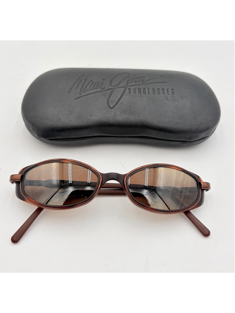 Maui Jim "HANA" 124-10 Tortoise Brown Frames / Bronze Lenses /COOL SIDE SHIELDS!